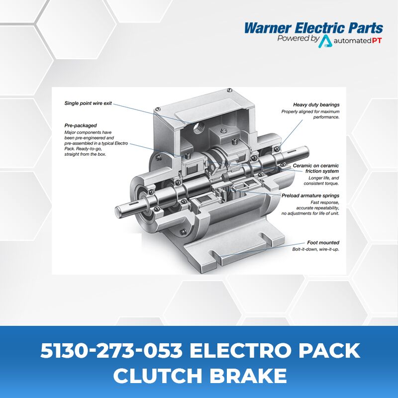 Warner Electric 5130-273-053 Electro Pack Clutch Brake 2 5130-273-053-Warnerelectricparts-EP-Series-Electro-Pack-Clutch-Break