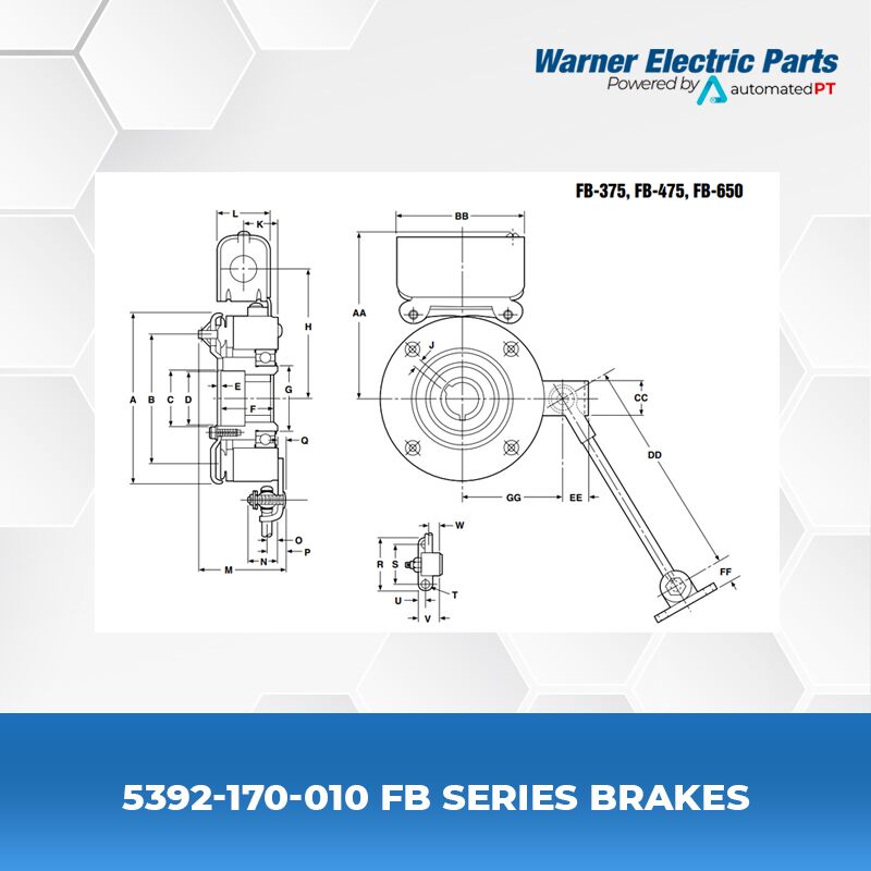 Warner Electric 5392-170-010 FB Series Brakes 3 5392-170-010-FB-Series-Brakes-Clutch&Brake-Warnerelectricparts-FB-Series-FB-Electrically-Released-Diagram